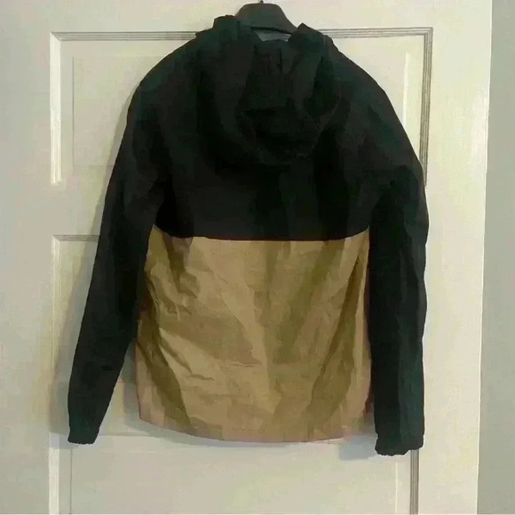 Nomad Boarding Pass Jacket Khaki Black Windbreaker Full Zip Mens M Lightweight - Picture 4 of 12